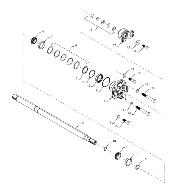 199922A2 - Фланецдержатель вала привода моста передн. с муфты торм. парк. КПП TGT8./Mg.